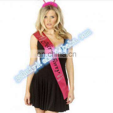 Hot selling custom satin sashes cheap for awards