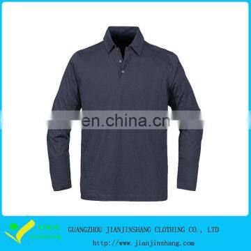 100% Polyester Dri Fit Long Sleeve Man's Polo Shirts Wholesale