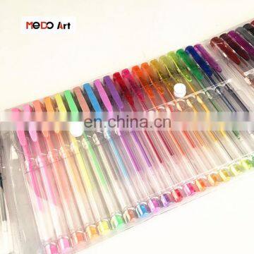 Ink Gel Pen 60 Gel Pen Set with Foldable PVC Bag for Office and School Use