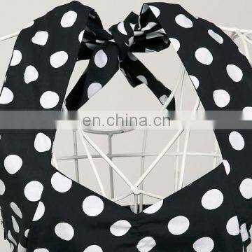 Online Clothing Stores Wholesale Manufacturer uk Designer Polka Dot Plus Size Dresses photo-3