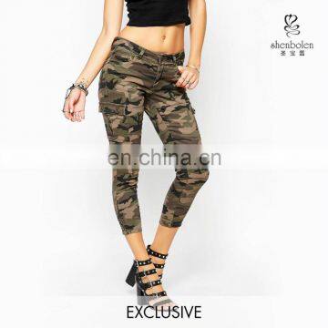 2015 NEW women ladies denim skinny cargo pants hot northmore trouser pants fashion latest new design