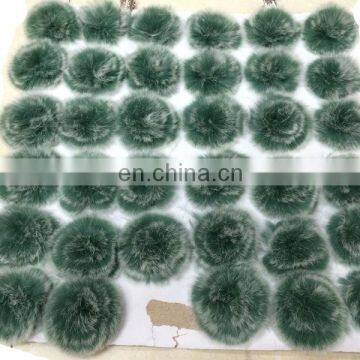 Animal fur trimming pom pom fur ball wholesale colored decorative balls