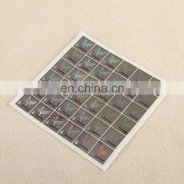 Customized laser security label paper sticker/special paper self adhesive label