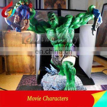 Life size movie character fiberglass statue