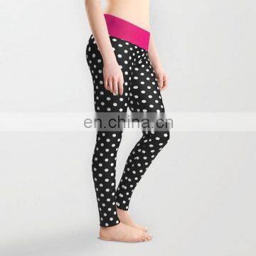 Polka dot fitness wear thailand custom design wholesale women yoga clothing