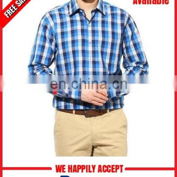 Good quality office wear check shirts for men