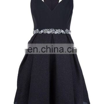 MIKA2435 Strap Flared Dress