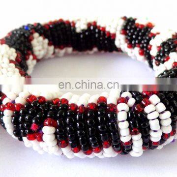 Banjara Bangles+beaded Bangles+glass Beads Bangle+costume Jewelry+belly Dance Bangle+party Wear Bangles+indo Western Bangles photo-6