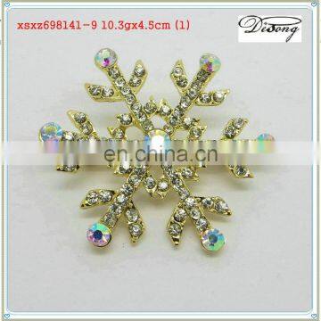 XSXZ698141 Wholesale professional fashion design rhinestone crystal brooch for wedding bridal Bouquet flower brooch pin