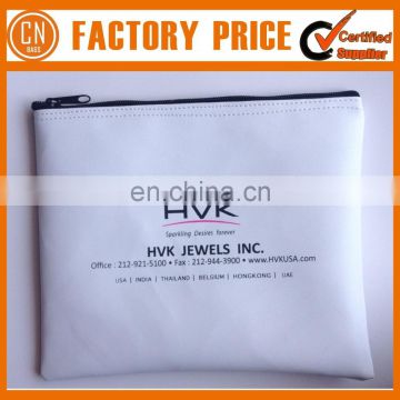 Top Quality Transparent PVC Plastic Cash Deposit Bag With Logo Print