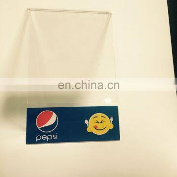 Plastic Acrylic Custom Print Creative Restaurant Menu Holder