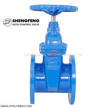 DIN3202 F4 PN16 ductile iron DN200 DN100 DN80 DN50 gate valve