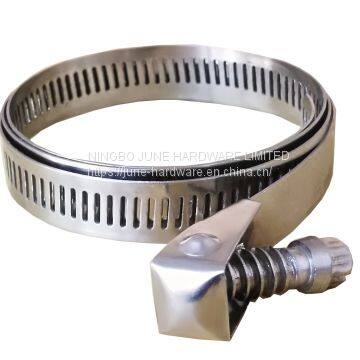 Stainless steel W4 quick release hose clamp