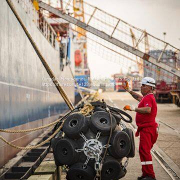 Marine ship pneumatic floating rubber fender