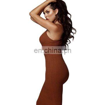 2020 Best Sellers Ladies Sexy Backless Dresses Women Casual Solid Color Bodycon Summer Dresses for Party Club photo-7