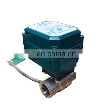 wifi water valve wifi automatic shut off smart valve stainless steel brass  BSP NPT motorized flow control valve