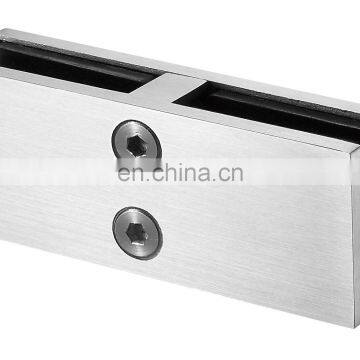 Glass To Glass Clamp With Safety Pin 180 Flat Fixed Glass for Swimming Pool Balcony photo-3