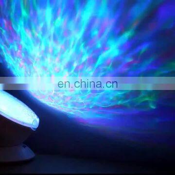 LED Remote Control Undersea Lamp Music Player Night Light Ocean Wave Projector for Kids Christmas gifts