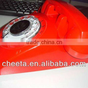 rotary dialing pad telephone