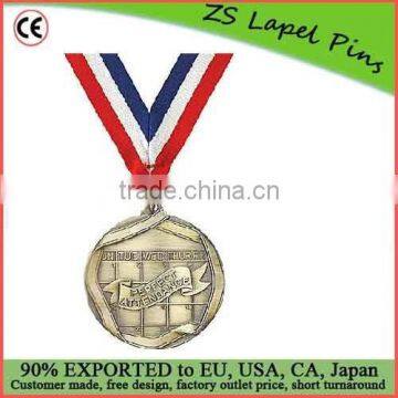 Custom quality free artwork design High Relief Medallion Perfect Attendance