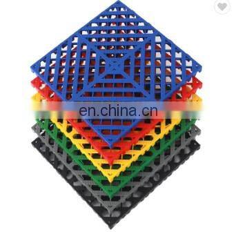Plastic Interlocking Garage Modular Floor Tiles for Car Wash Shop