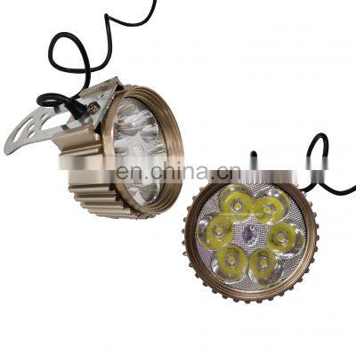 High quality LED Chips 8V-80V ABS Plastic Material 6 LED Motorcycle Spotlight