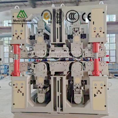 Plywood Four Heads Wide Belt Double Sides Calibrate Sander Sanding Polishing Machine