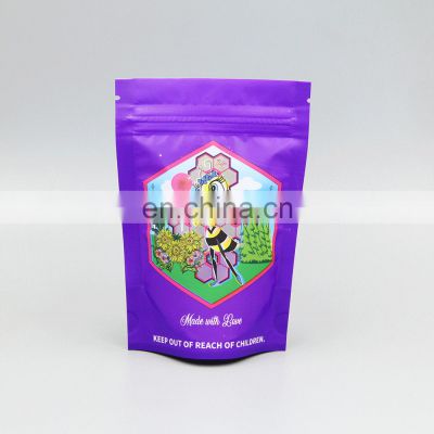 Custom Printed Laminated Plastic Resealable  mylar Packaging Bag