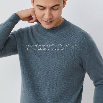 Men's Jumper Thick Winter Cashmere Knitted Sweater /Half Collar Jumpers Sweater photo-4