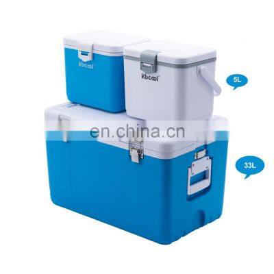 5L 5L 33L Insulate Beverage Plastic Ice Cooler Box for Camping Party Fishing Use