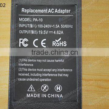 High Copy Laptop AC Power Adapter for DELL 19.5V 4.62A 7.5*0.7*5.0mm 90W photo-3