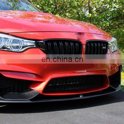 Carbon Fiber M4 M3 Front Bumper Lip Spoiler for BMW F82 M4 bumper