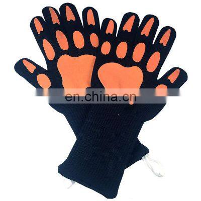 Heat Proof Resistant Oven Glove Mitt Burn BBQ Fire Hot Surface Pot Handler for kitchen cooking baking