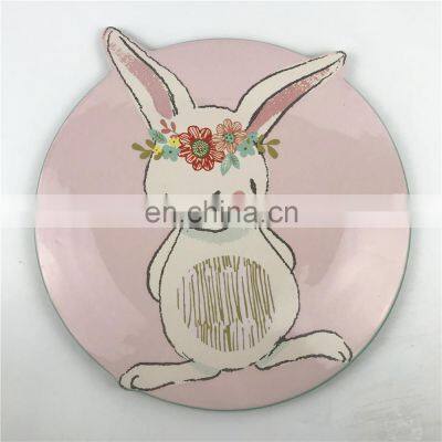 2020 Ceramic Easter Bunny Plates Tray Dish