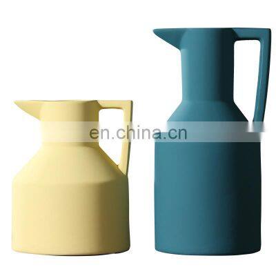 Morandi Nordic color ceramic vase flower arrangement