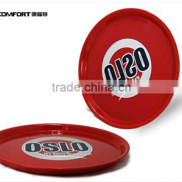 red round food hard plastic crawfish barware serving trays