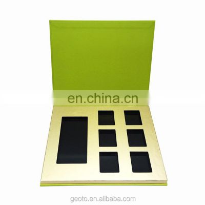 Paper cosmetic packing eyeshadow palette empty packaging for powder cosmetics customized private label