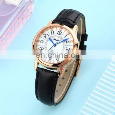 Wholesale Skmei 1770 Women Fashion Watch Leather Strap High Quality Quartz Watches Japan Movt Waterproof 3 ATM