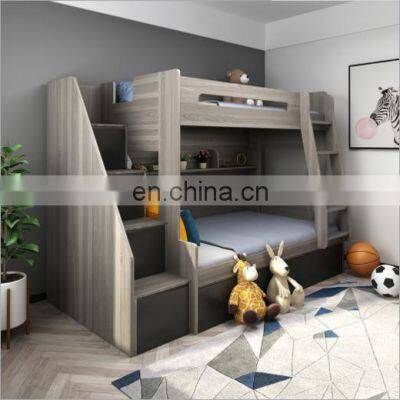 Functional Kids Bunk Bed Children Beds With Ladder and Ladder Ark photo-3
