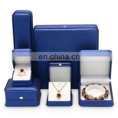 Cheap but High Quality Custom Color Leather Convex Edge Jewelry Box Leather Box Jewelry Packaging Box photo-4