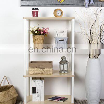 Metal Book Shelf Northern Europe Style Simple Design DIY Multifunction Storage Shelves OEM Size