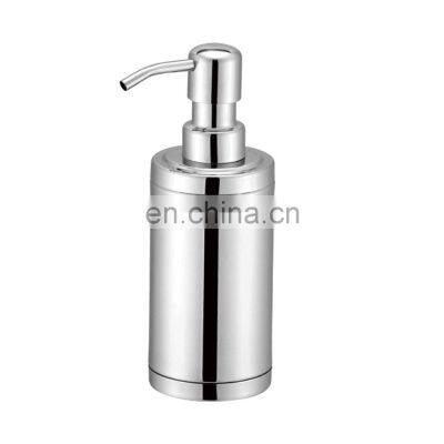 Longan Hotel Modern Black Toilet Hand Soap Dispenser Metal Pump Dispenser Stainless Steel Lotion Pump