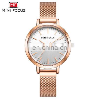 MINI FOCUS 0261L Brand Luxury Women Watches Waterproof Fashion Quartz Ladies Wristwatch Stainless Steel Watch photo-2