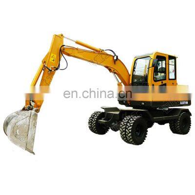 Hengwang HW-85 New Excavator With 8400KG Operating Weight 48KW Diesel Wheel Excavators Mini Digger Price