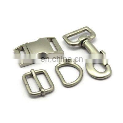 20mm Metal Accessories D Rings Adjustable Slide Quick Release Buckles Dog Clips For Dog Collar And Dog Leash photo-3