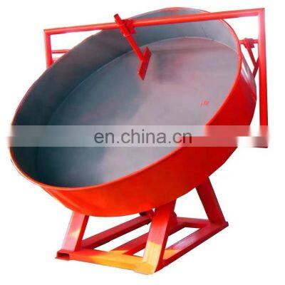 Bentonite poultry chicken manure organic fertilizer pan disc granulator pellet machine for organic fertilizer production line