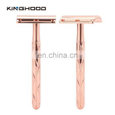 Classical Eco Metal Biodegradable Double Edge Reusable Safety Razor Shaving Razor photo-3