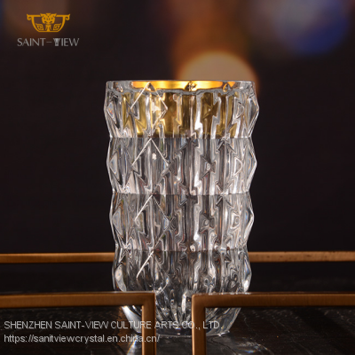 Wholesale Hot-selling Glass Transparency Home Decor Collection Set Incense Burner Candle Holder photo-2