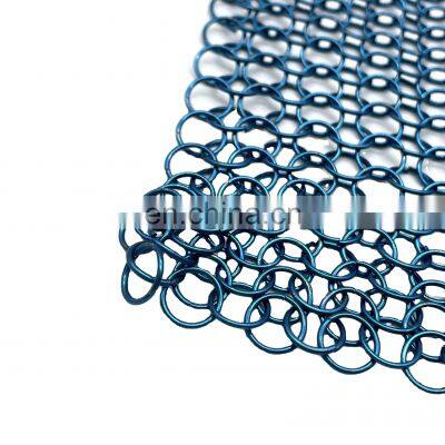 Modern Stainless Steel Ring Wire Mesh Woven Decorative Metal Net photo-2