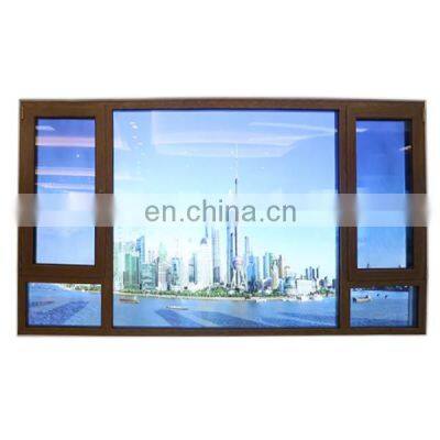 2021 modern simple wind aluminum thermal break casement window with net  making plant